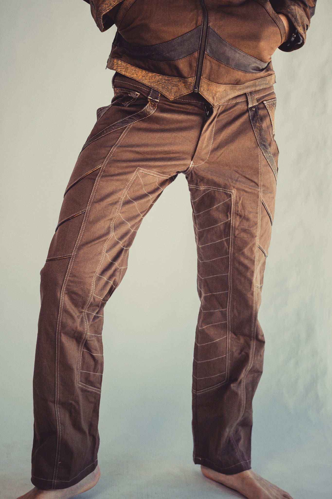 Vintage Lace up Women's Real Leather Biker Motorcycle Brown Trousers Pants  Size W26 L32 - Etsy