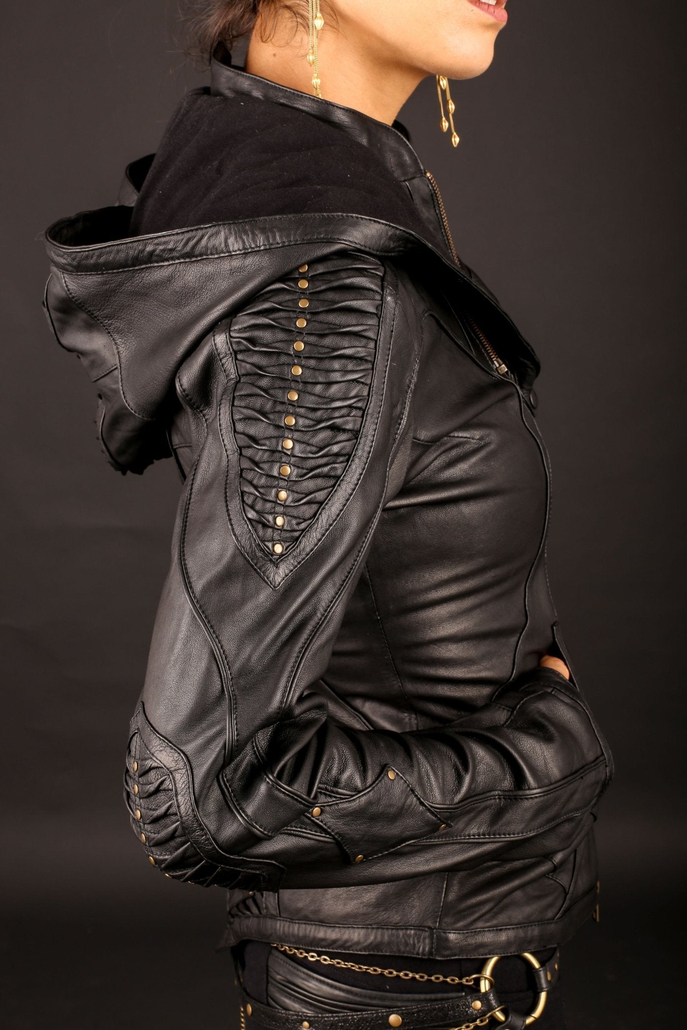 Victory leather jacket womens cut - anahata designs/infiniti now